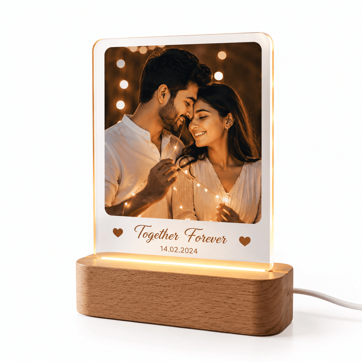 Personalized Photo Frame With LED Light